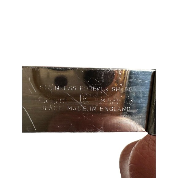 Regent Sheffield Stainless Steel Steak Forever Sharp Knives Faux Bone Boxed - Picture 9 of 16